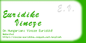 euridike vincze business card